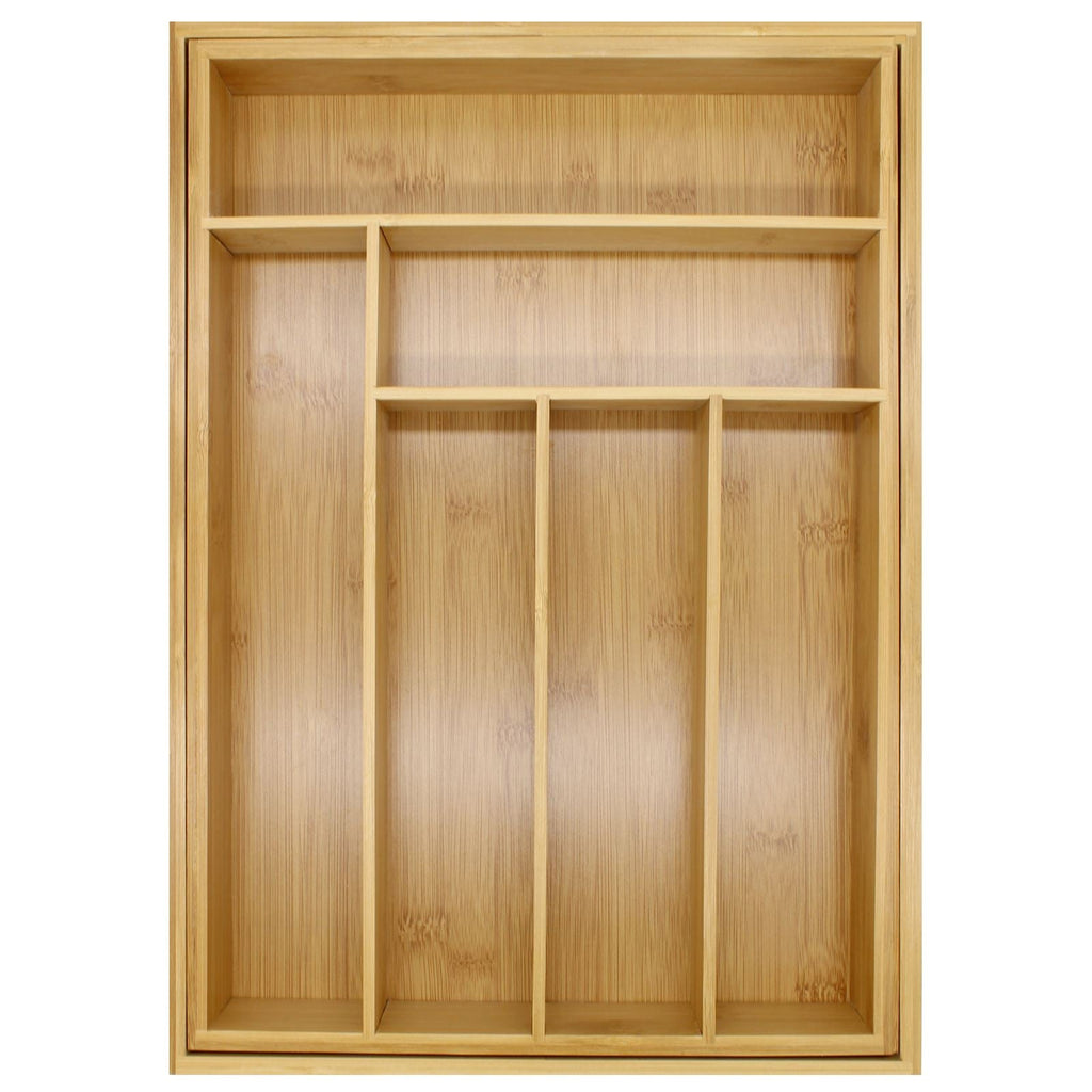 Bamboo extending cutlery drawer organiser, photo 7