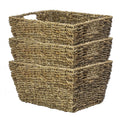 Seagrass storage baskets, set of 3