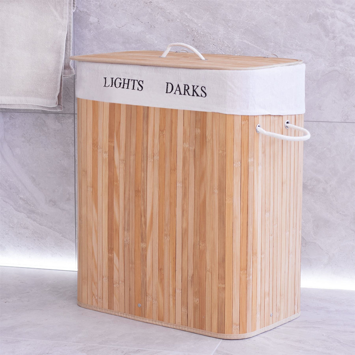 Bamboo Laundry Hamper, 102L