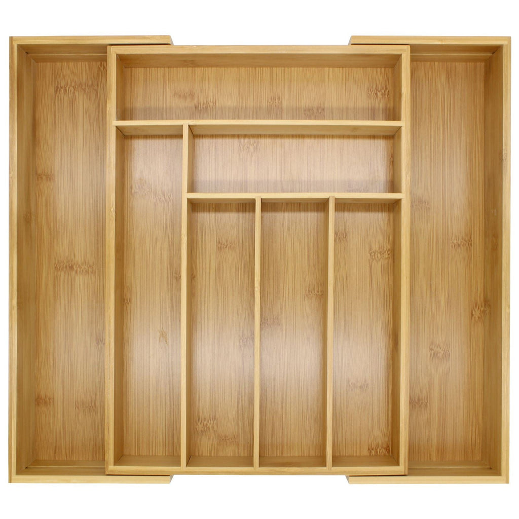 Bamboo extending cutlery drawer organiser, photo 5