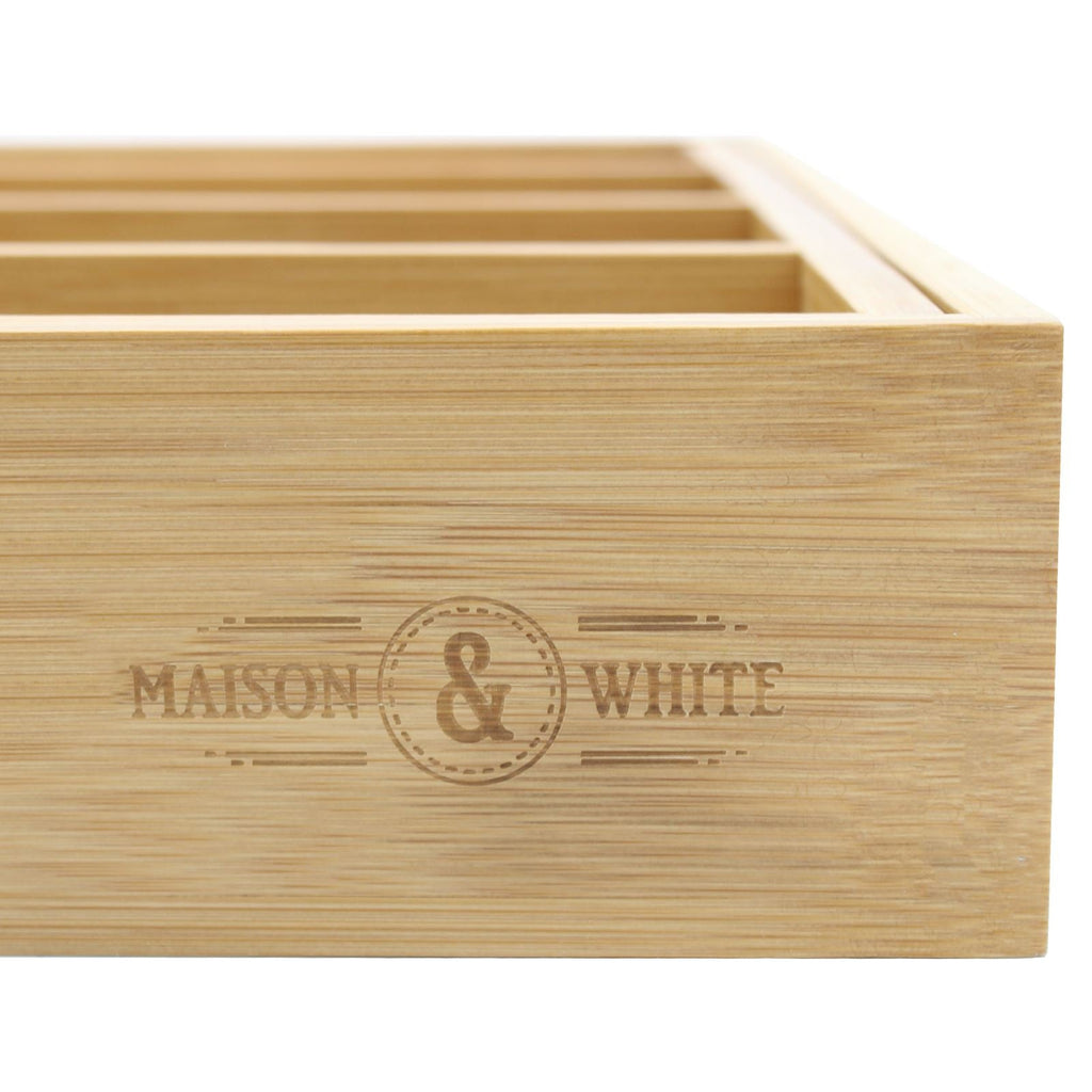 Bamboo extending cutlery drawer organiser, photo 9