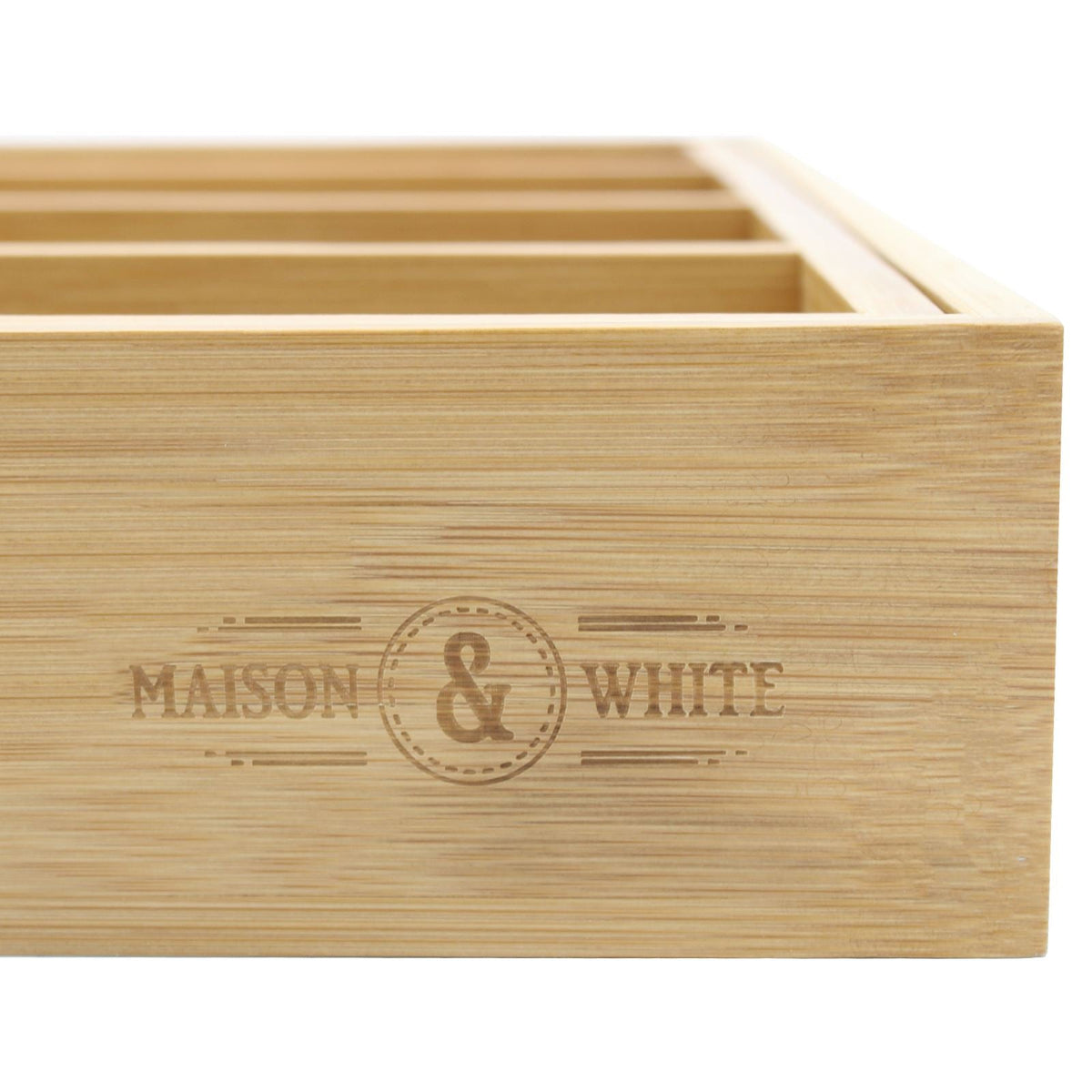 Bamboo extending cutlery drawer organiser, photo 9