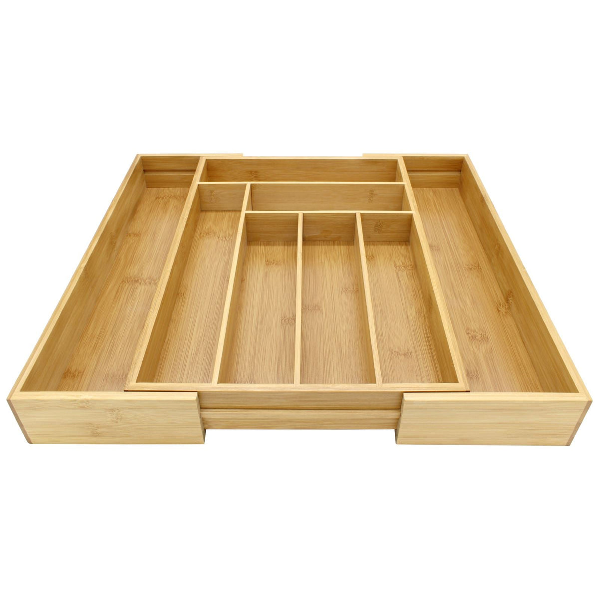 Bamboo extending cutlery drawer organiser, photo 6